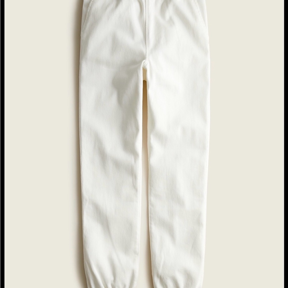 NWT J. Crew Off-White Denim Joggers